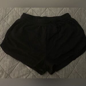 H&M Ladies Basics Black Drawstring Shorts